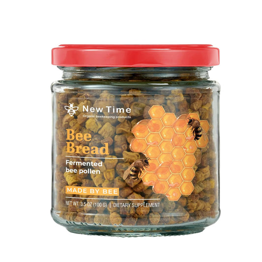 Organic Bee Bread - Fermented Pollen for Immunity, Energy, and Vitality - 100g/3.5oz