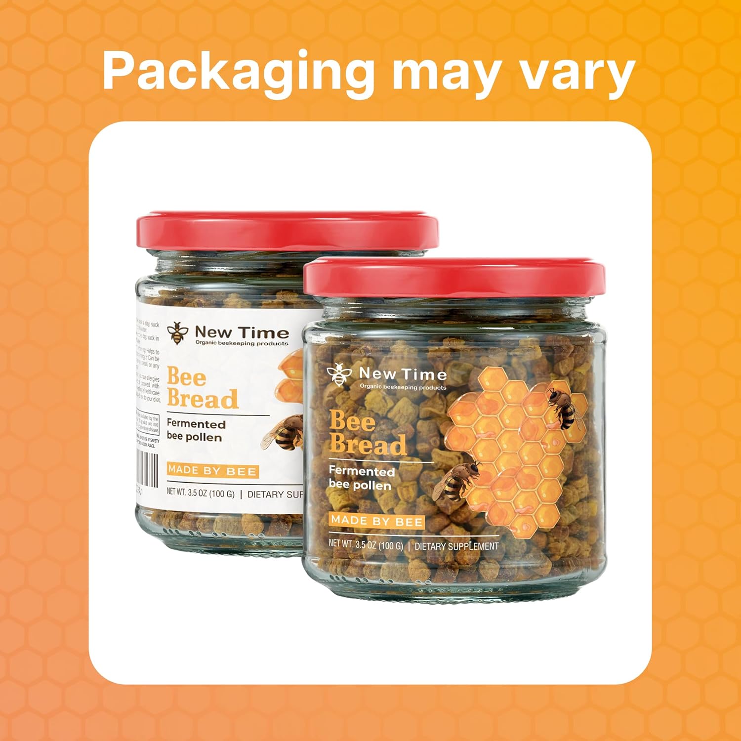 Organic Bee Bread - Fermented Pollen for Immunity, Energy, and Vitality - 100g/3.5oz