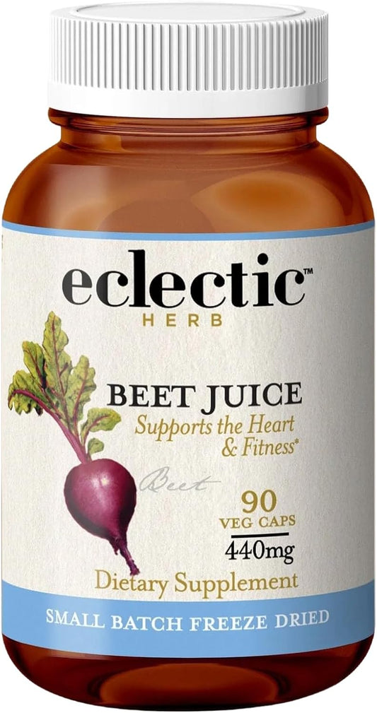 Organic Beet Juice Capsules - Premium Raw Freeze-Dried Herb Supplement | 90 Count