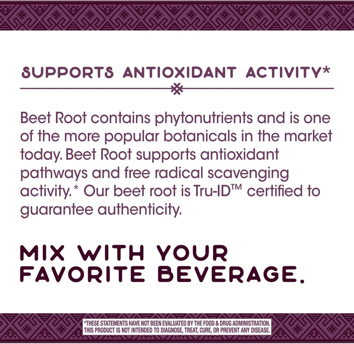 Organic Beet Root Powder for Antioxidant Support - 5 Oz Jar