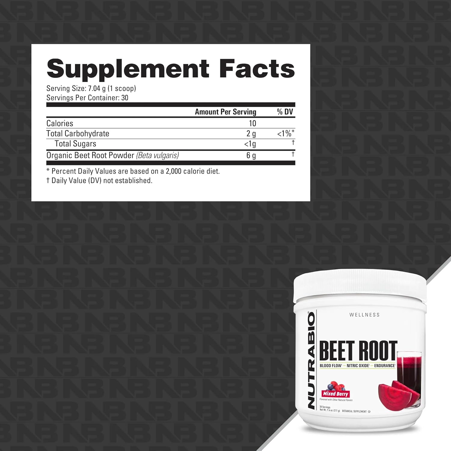 Organic Beet Root Powder Superfood with Nitrates and Antioxidants for Performance and Health - Non-GMO, Vegetarian (30 Servings)