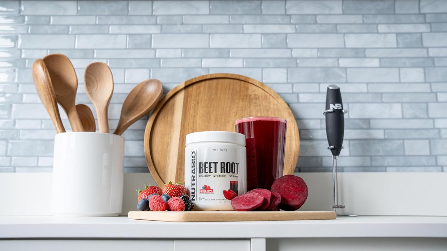 Organic Beet Root Powder Superfood with Nitrates and Antioxidants for Performance and Health - Non-GMO, Vegetarian (30 Servings)