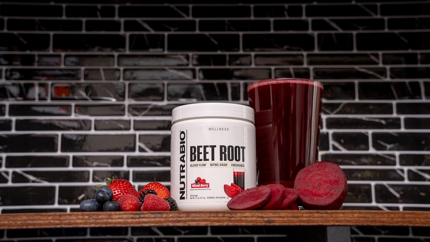 Organic Beet Root Powder Superfood with Nitrates and Antioxidants for Performance and Health - Non-GMO, Vegetarian (30 Servings)