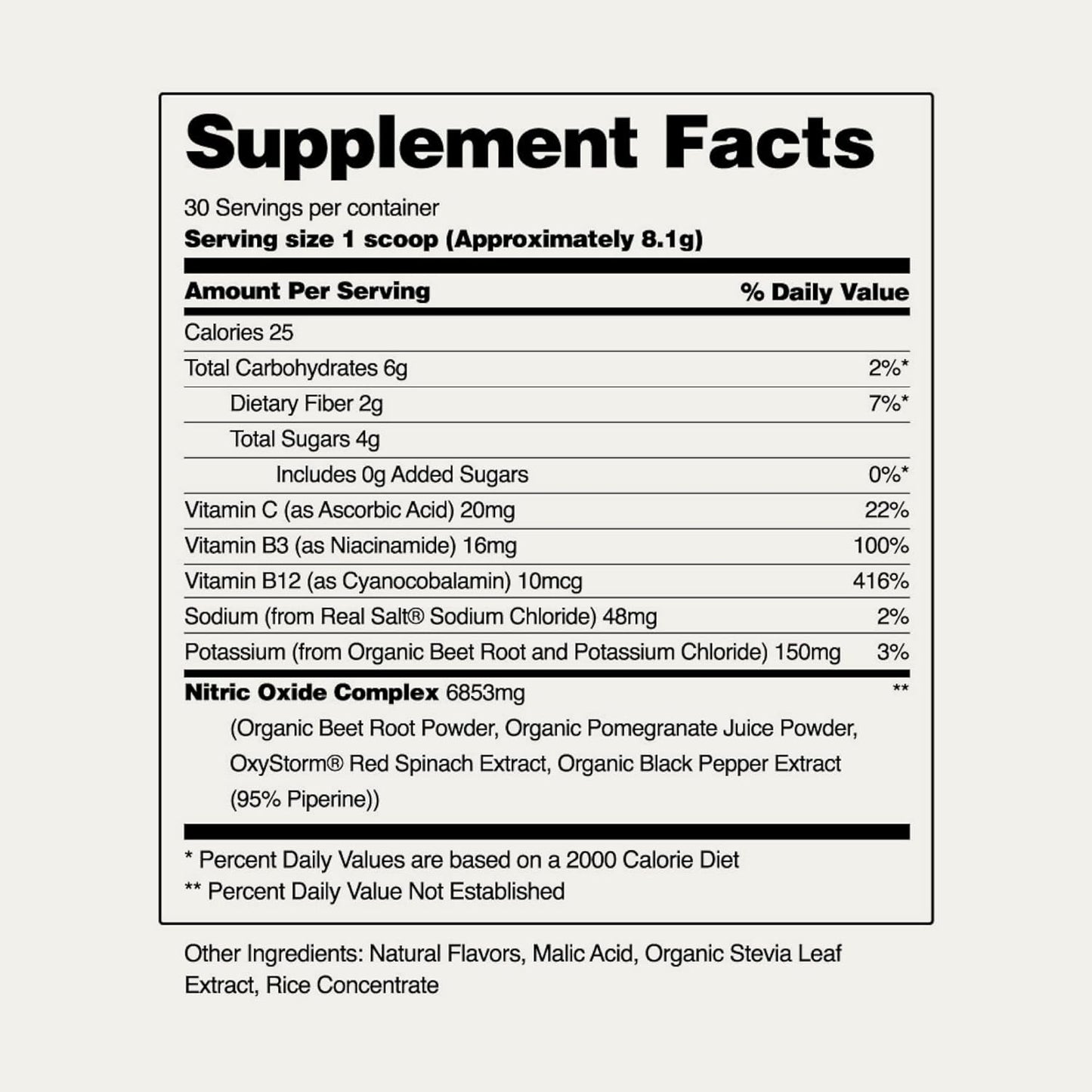 Organic Beet Root Powder Supplement for Energy & Heart Health - Nitric Oxide Superfood with B Vitamins, Pomegranate & Red Spinach - Mixed Berry Flavor, 30 Servings