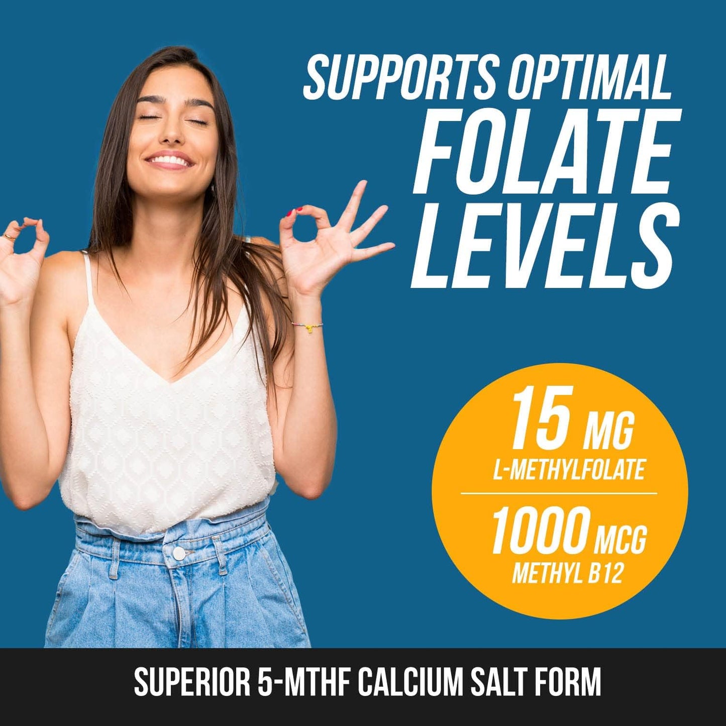 Organic Berry Flavored Liquid Sublingual L Methyl Folate 15mg + Methyl B12 - Professional Strength 5-MTHF Form for Mood, Cognition, Homocysteine - 2 Pack of 1oz Bottles