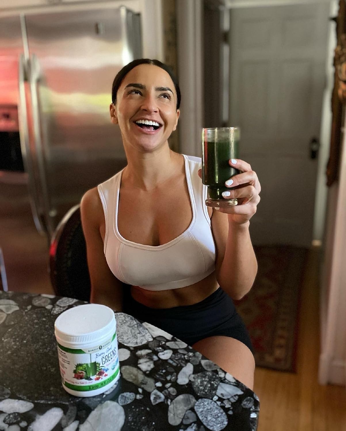 Organic Berry Good Greens Superfood Powder - Vegan Supplement for Energy Boost & Detox - 30 Servings