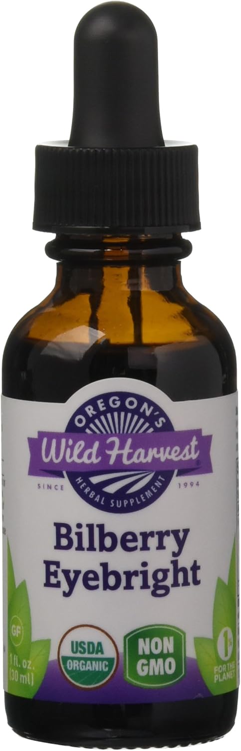 Organic Bilberry Eyebright Extract from Oregon's Wild Harvest - 1 oz Bottle