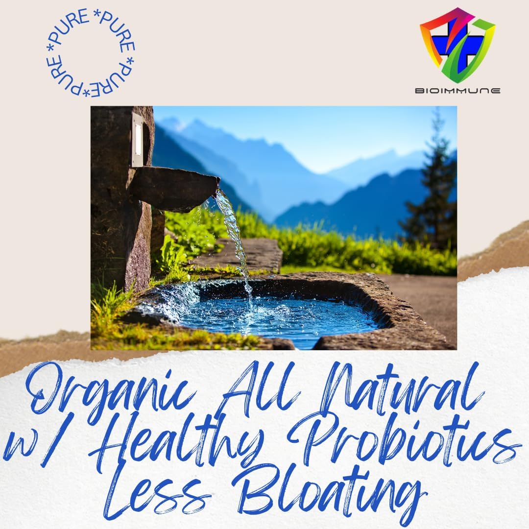 Organic BioImmune Slimtox™ 15-Day Colon Cleanse & Detox with Probiotics for Flat Stomach, Less Bloat, and Increased Energy - Constipation Relief, Toxin Flush