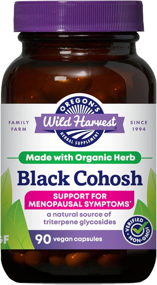 Organic Black Cohosh Herbal Supplement by Oregon's Wild Harvest - 90 Capsules