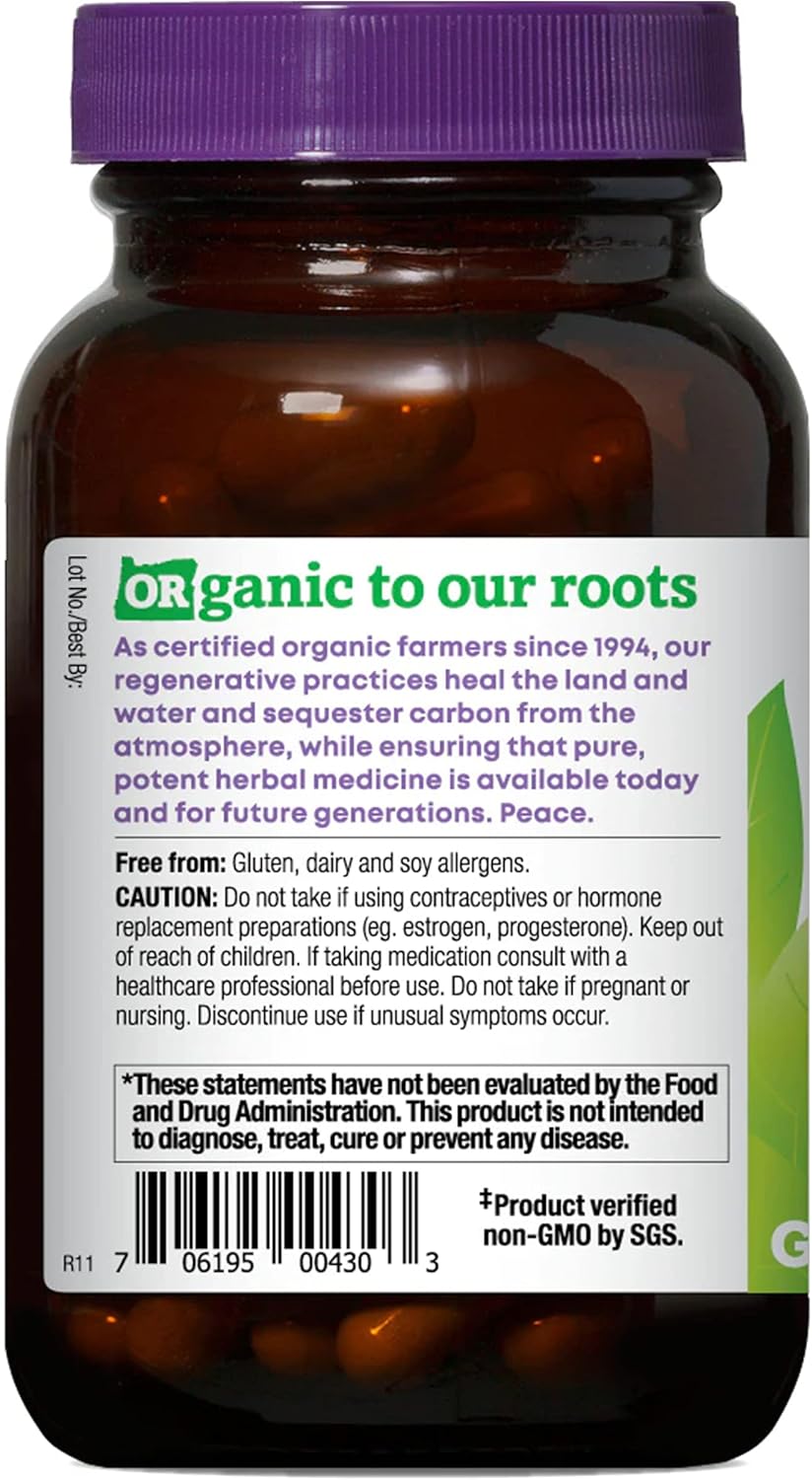 Organic Black Cohosh Herbal Supplement by Oregon's Wild Harvest - 90 Capsules