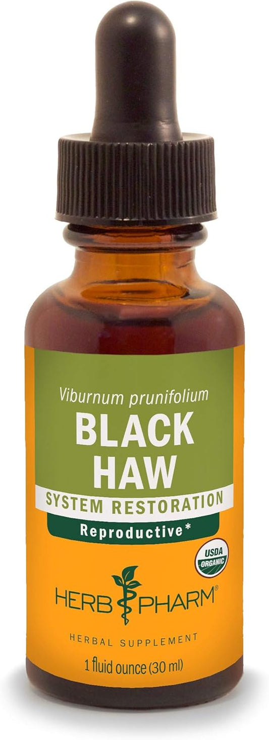 Organic Black Haw Liquid Extract by Herb Pharm - 1 Ounce Bottle