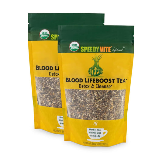 Organic Blood Cleansing Tea with Echinacea and Chamomile - Supports Natural Detoxification and Waste Removal from Blood Stream
