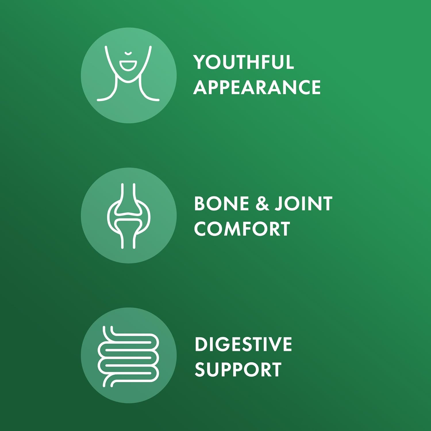 Organic Bone Broth Collagen Tablets - 90 Servings, Grass-Fed Beef, Dietary Supplement for Bone & Joint Support, USDA Organic & Non-GMO