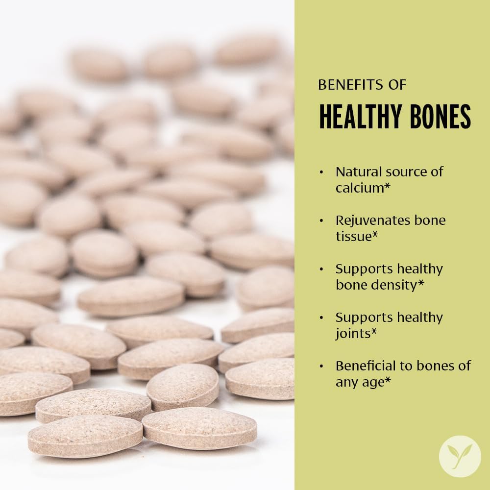 Organic Bone Health Supplement with Coral Calcium for Healthy Bones & Joints - 90 Tablets