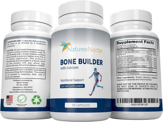 Organic Bone Strength Formula for Women - Boost Bone Health and Growth - Enhanced Absorption for Maximum Results - Improve Bone Care and Vitality