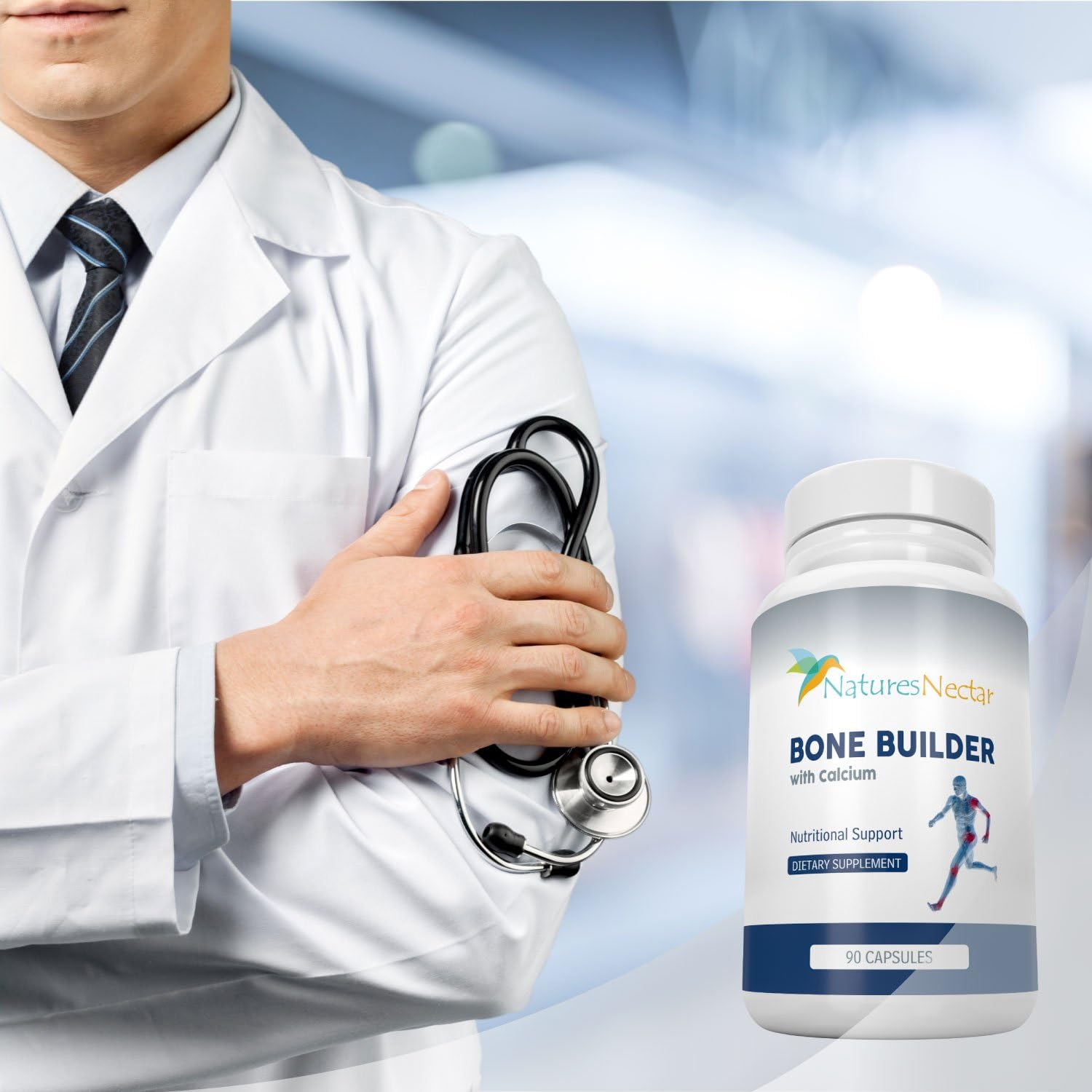 Organic Bone Strength Formula for Women - Boost Bone Health and Growth - Enhanced Absorption for Maximum Results - Improve Bone Care and Vitality
