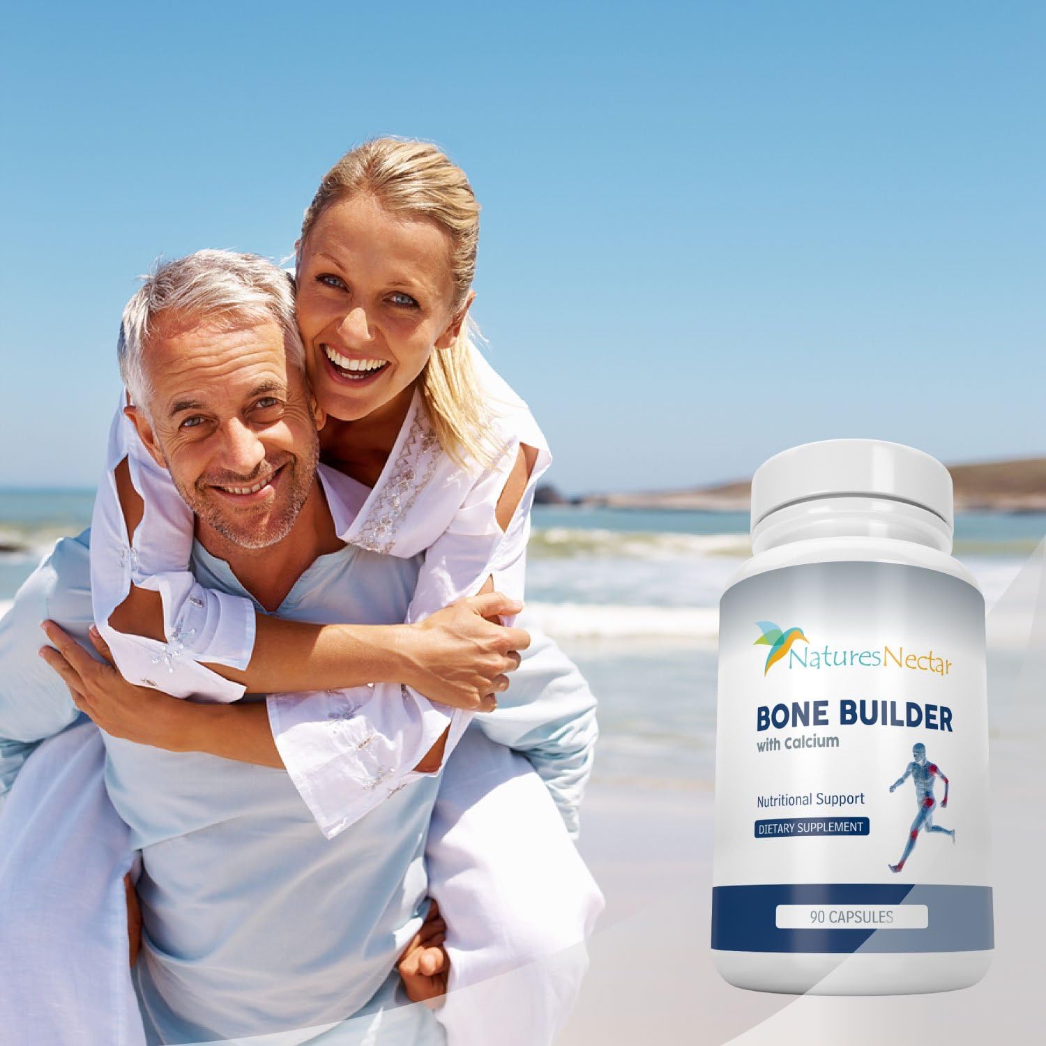 Organic Bone Strength Formula for Women - Boost Bone Health and Growth - Enhanced Absorption for Maximum Results - Improve Bone Care and Vitality