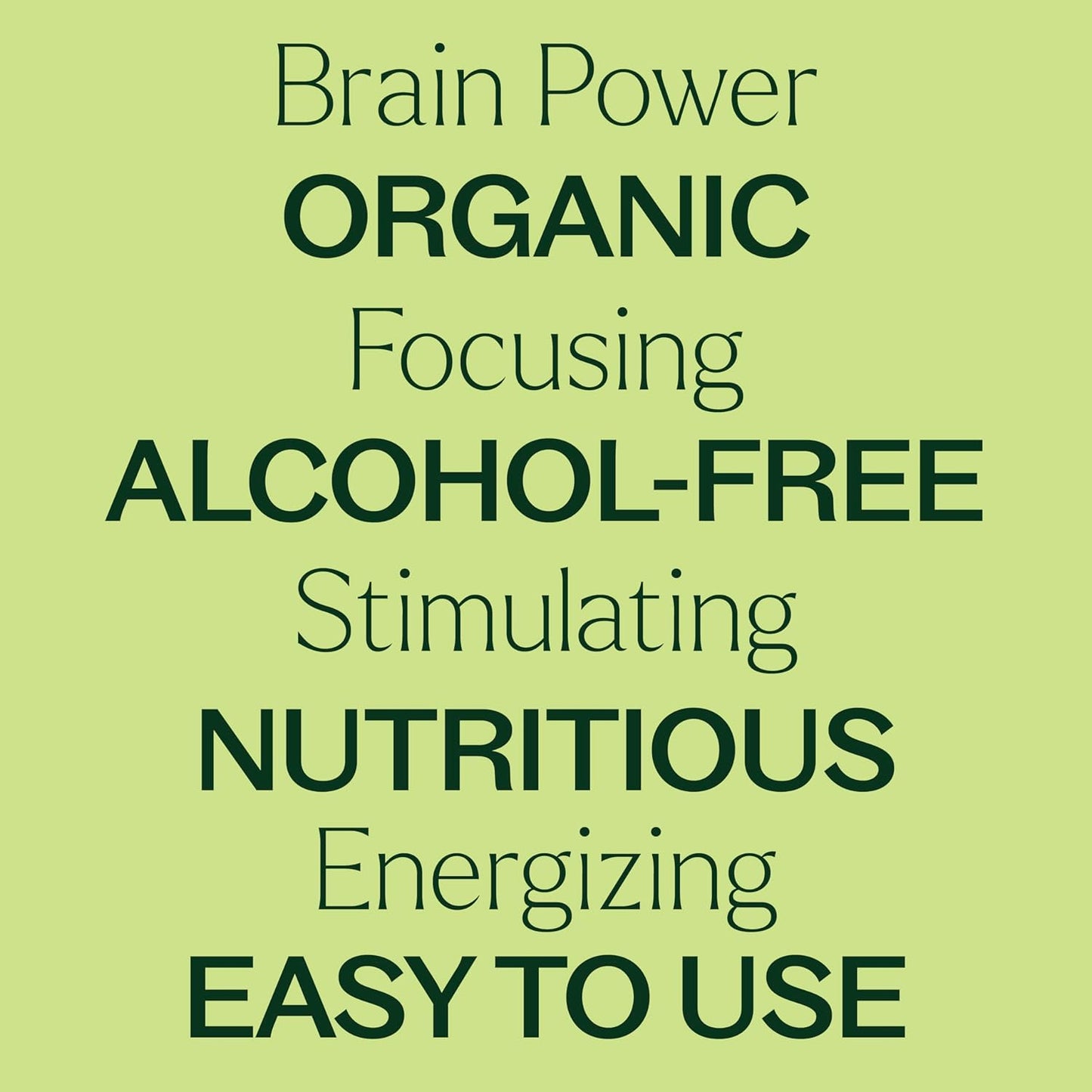 Organic Brain Power Tincture 30 mL - Supports Focus, Clarity, Alertness, Memory - Brain Boost Supplement with Benefits