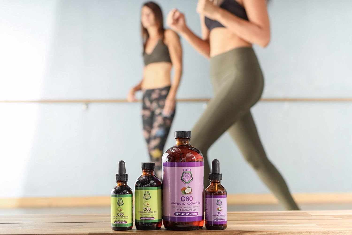 Organic C60 Purple Power MCT Coconut Oil with 99.99% Pure Carbon Fullerenes - 16 oz