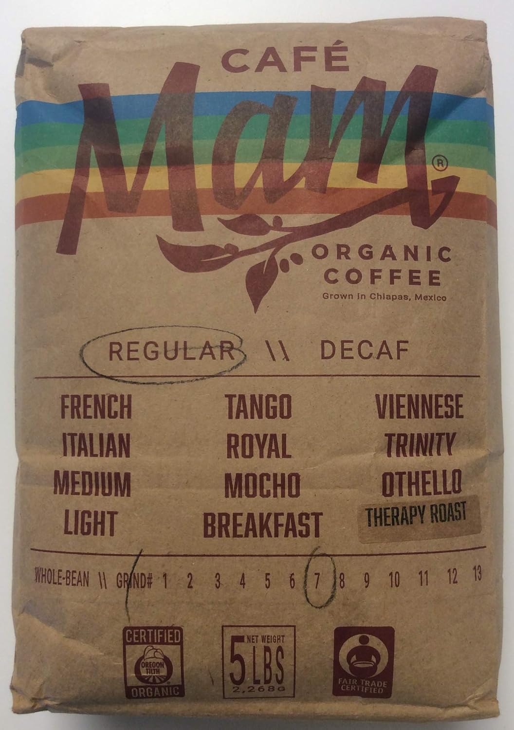 Organic Cafe Mam Enema Coffee - 5 lbs Gerson Institute Recommended