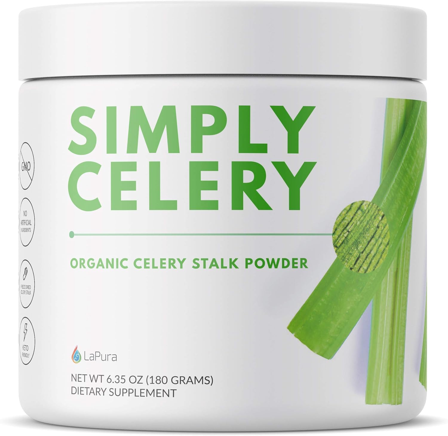 Organic Celery Juice Powder Detox Cleanse - Gut Health & Antioxidant Support - Cleanse & Detoxify Naturally - Just Celery Powder, 30 Servings