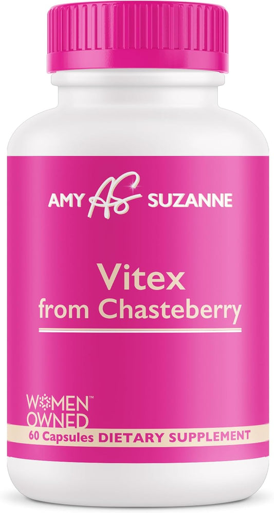 Organic Chasteberry Hormone Balance Supplement for Women - 60 Capsules for Hormone Harmony, Period Support, and Perimenopause Balance