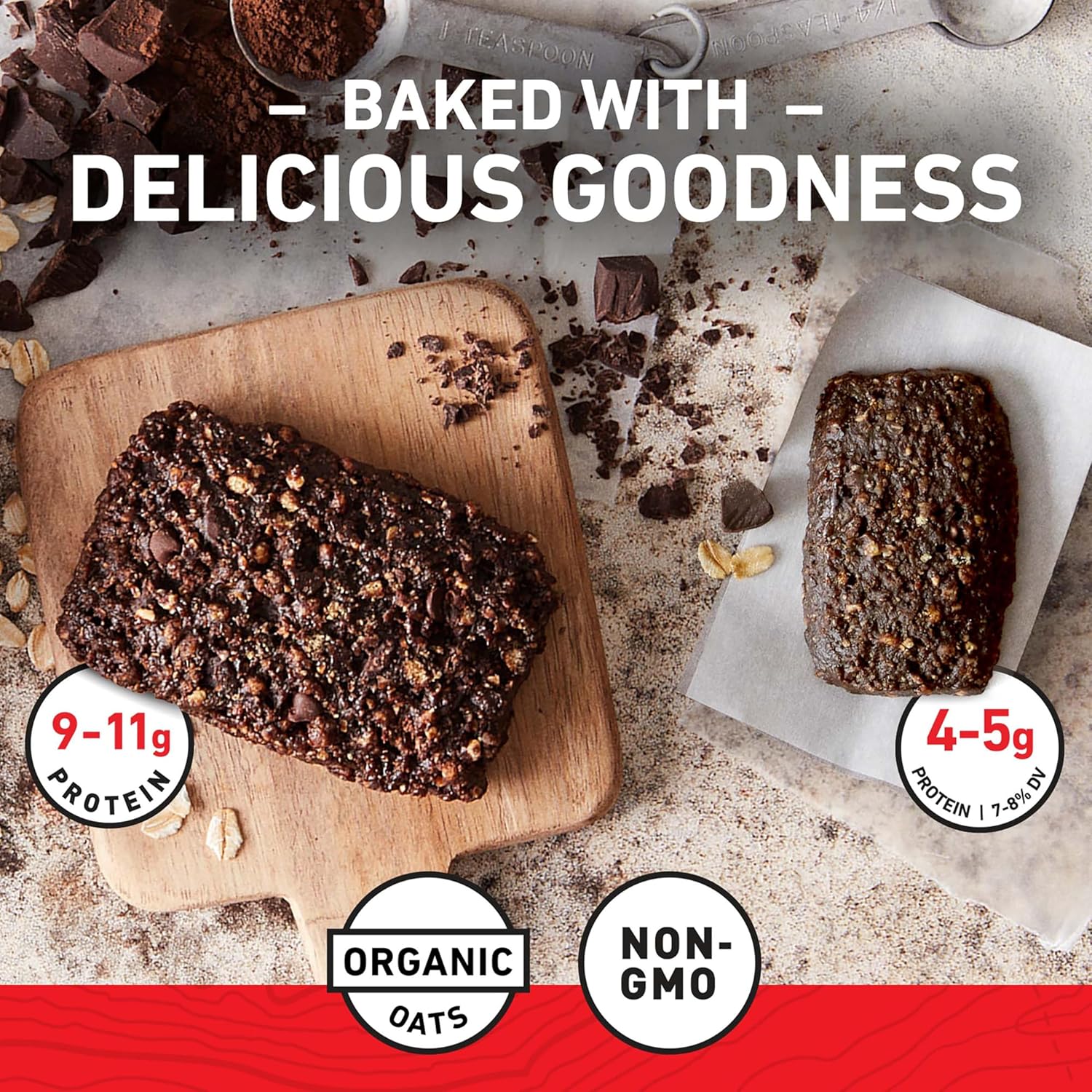 Organic Chocolate Brownie CLIF BAR Energy Bars - Plant Based, Non-GMO - Full Size & Mini Bars - 20 Count