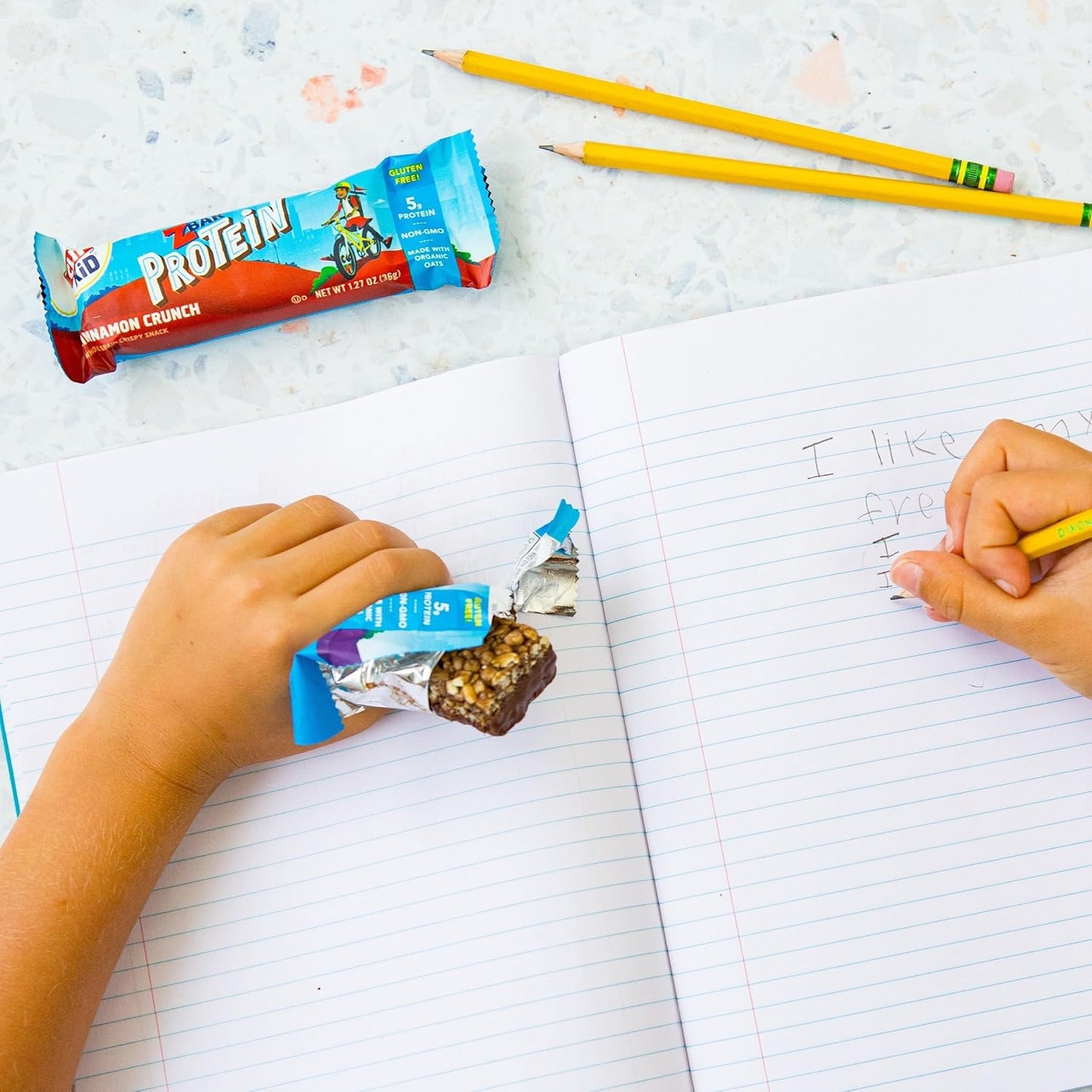 Organic Chocolate Chip Protein Snack Bars for Kids - 5g Protein, Whole Grain, Non-GMO - 1.27 oz. (5 Pack)