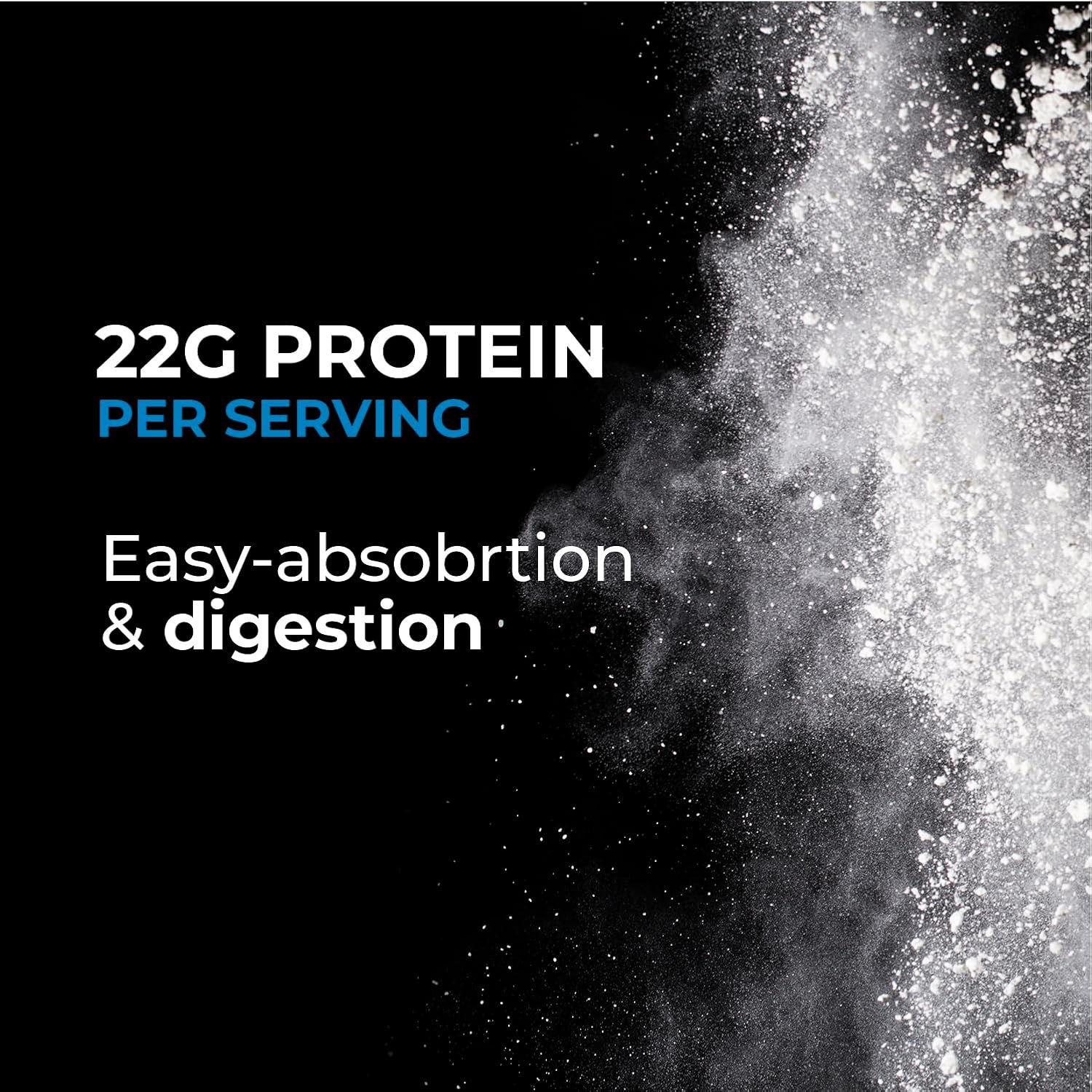 Organic Chocolate Vegan Protein Powder with 22g Plant Based Protein for Muscle Support and Recovery - Made in USA, Non-GMO, Gluten Free