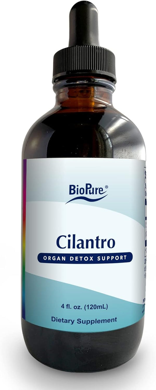 Organic Cilantro Tincture - Powerful Botanical Extract for Immune Support, Detox, Gut Health - 4 fl oz