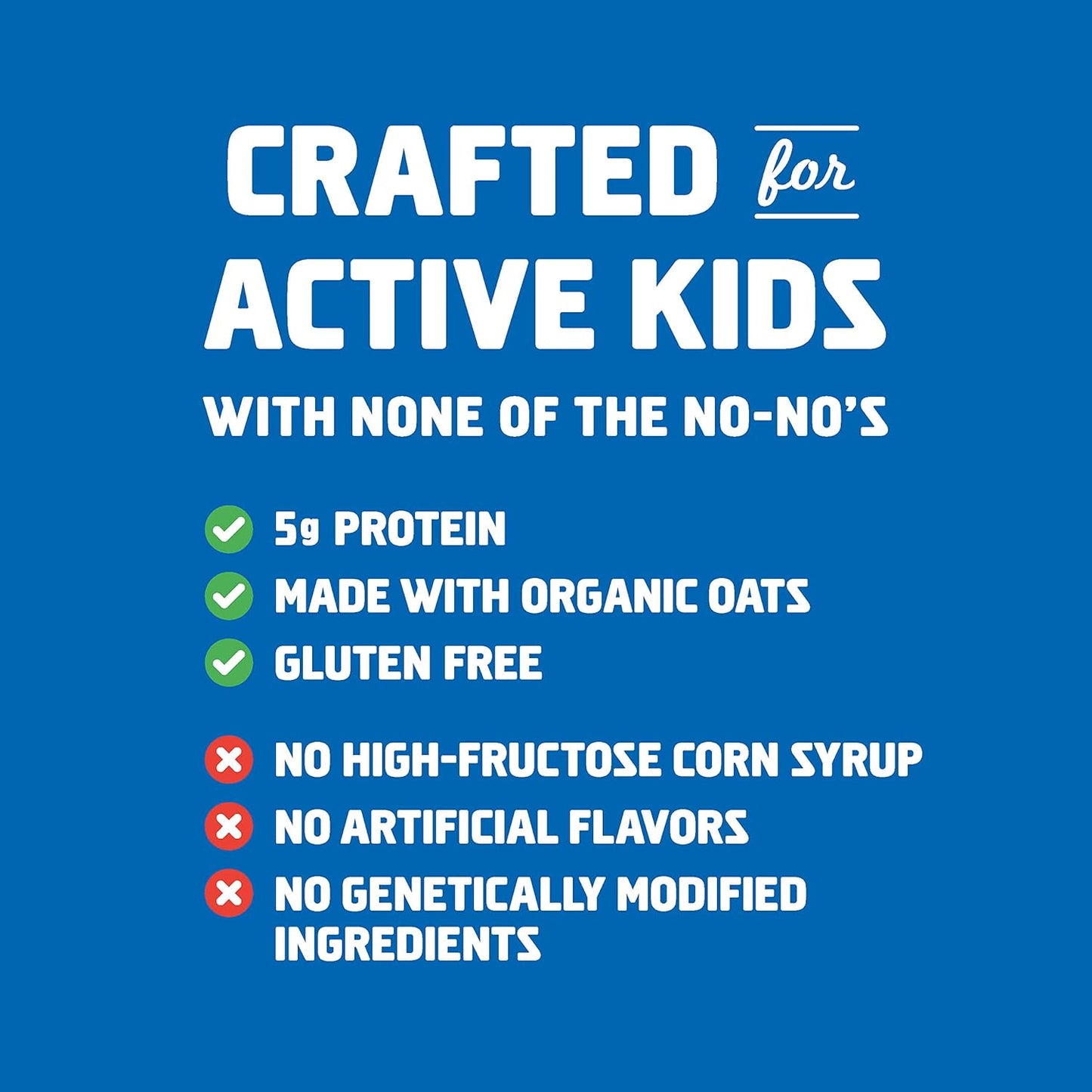 Organic CLIF KID ZBAR Protein Granola Bars, Cookies and Creme Flavor, Non-GMO, Lunch Box Snacks - 10 Count of 1.27 Ounce Energy Bars