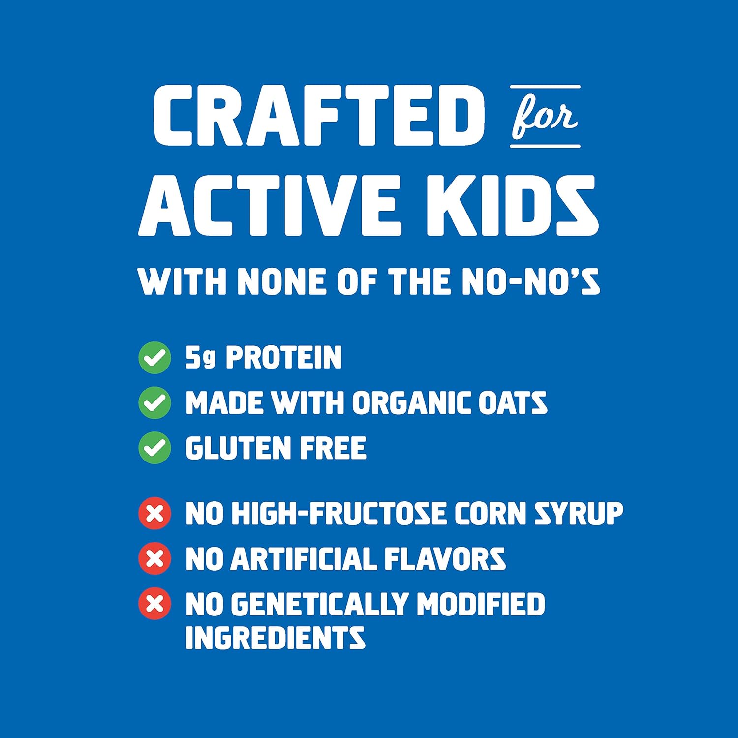 Organic CLIF KID ZBAR Protein Granola Bars, Cookies and Creme Flavor, Non-GMO, Lunch Box Snacks - 10 Count of 1.27 Ounce Energy Bars