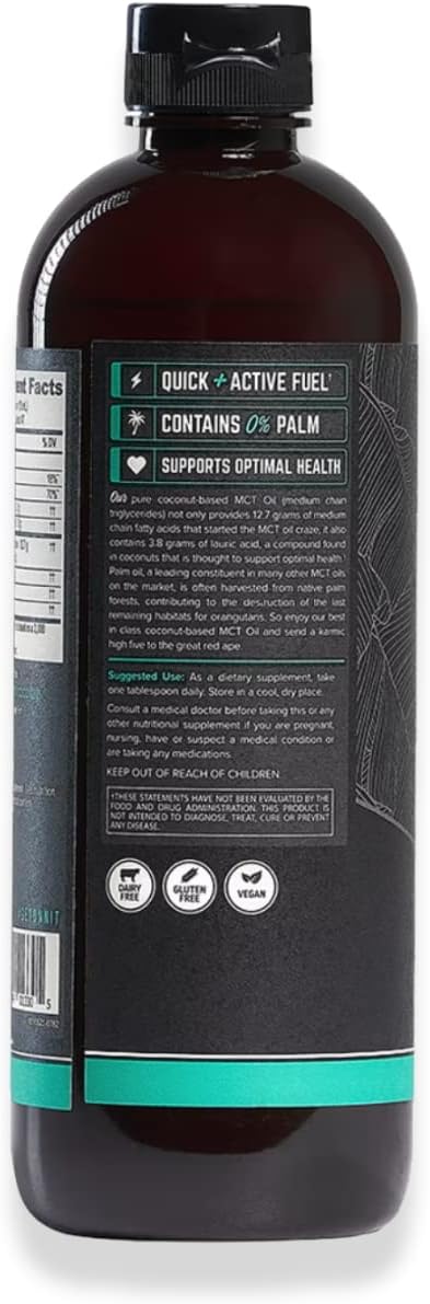 Organic Coconut Oil Blend for Ketogenic Diet Support - Onnit MCT Oil Alternative - Vegan, Gluten-Free, Dairy-Free - 24 fl oz
