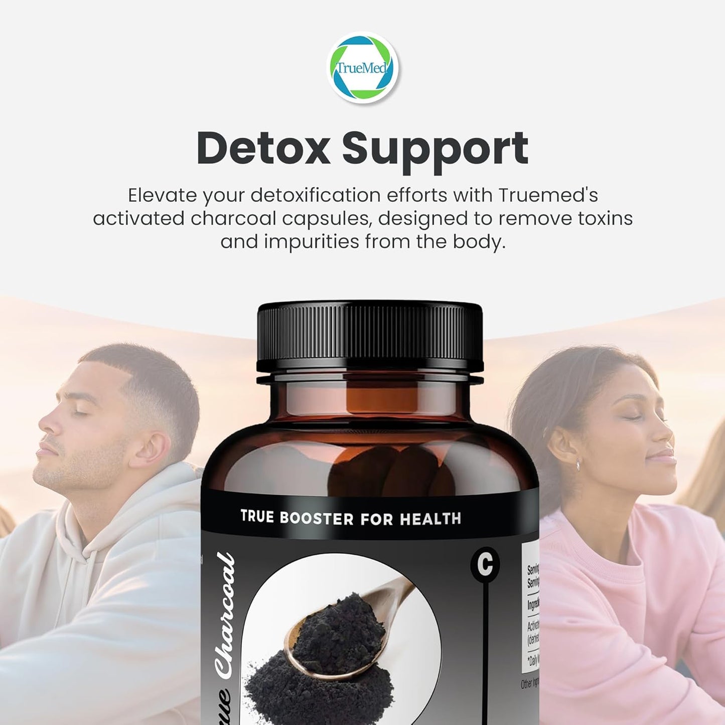 Organic Coconut Shell Derived Charcoal Capsules 1200mg - Detox & Digestive Support - 60 Capsules for Health-Conscious Individuals