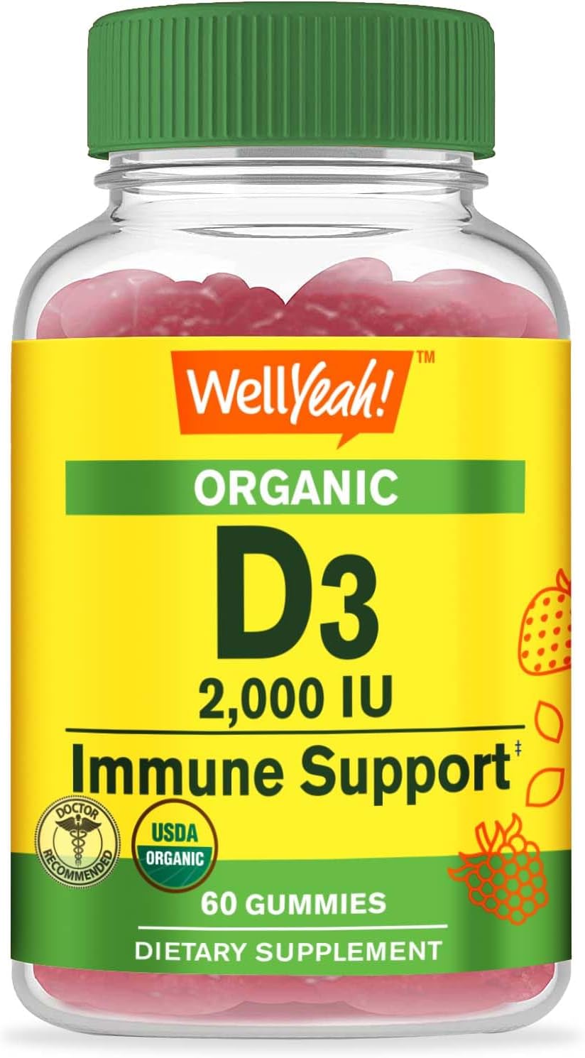 Organic Collagen, Biotin, and Vitamin D3 Gummy Bundle - Gluten-Free, GMO-Free, Great Taste Chewables - Vitamin Supplement