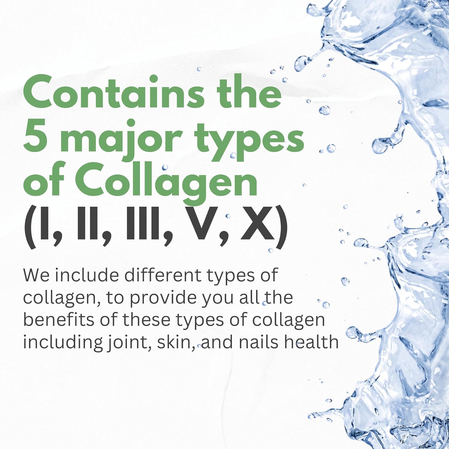 Organic Collagen Peptides Powder with Vitamin C & Hyaluronic Acid - High Absorption Hydrolyzed Multi-Type Skin Hair Joint Supplement