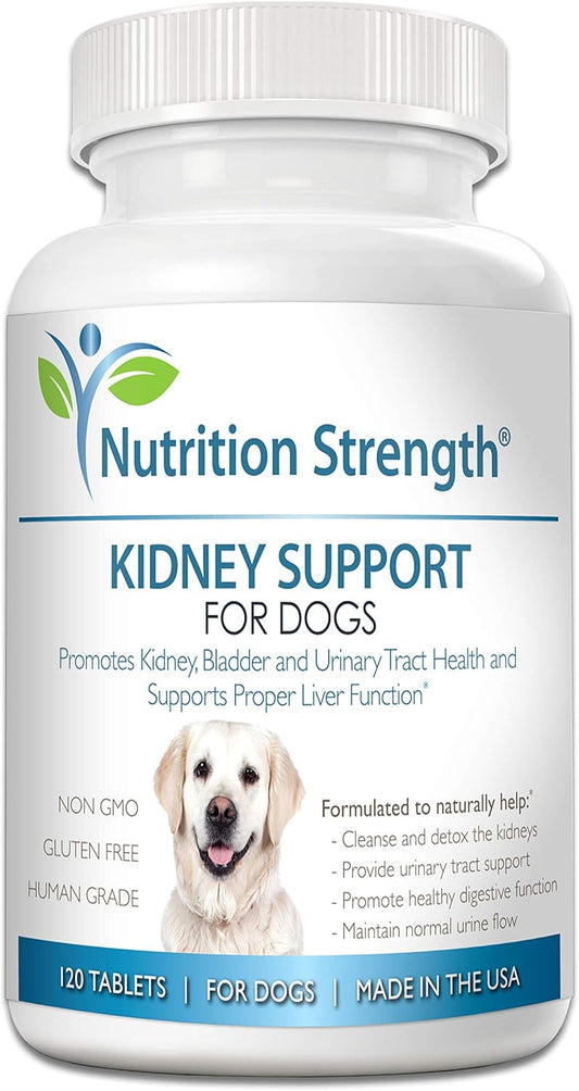 Organic Cranberry Kidney Support Chewable Tablets for Dogs with Immune and Digestive Health - 120 Count