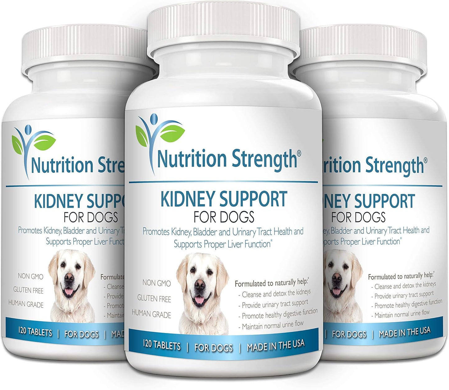 Organic Cranberry Kidney Support Chewable Tablets for Dogs with Immune and Digestive Health - 120 Count