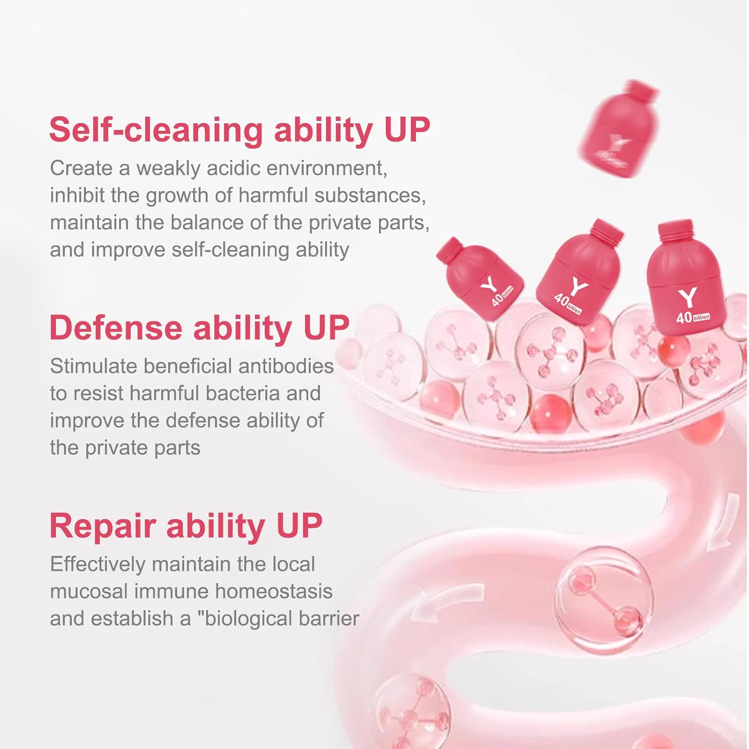 Organic Cranberry Probiotics for Women - 40 Billion CFU - 5 Unique Strains - PH Balance, Digestive & Feminine Health - Supports UT & Vaginal Health - 3 Packs