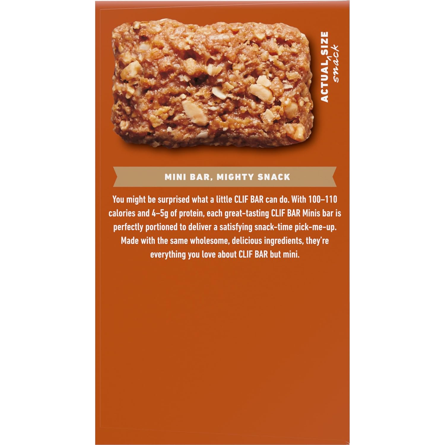 Organic Crunchy Peanut Butter Clif Bar Minis - 5g Protein - Non-GMO - Plant Based Energy Bars (20 Pack)