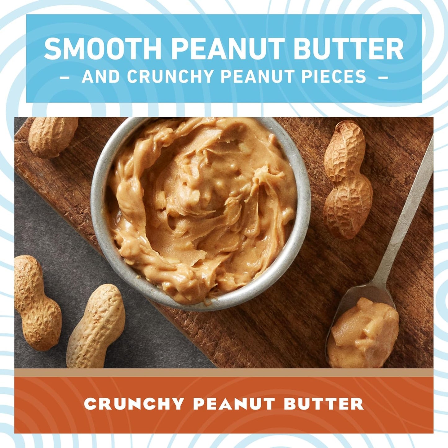 Organic Crunchy Peanut Butter Clif Bar Minis - 5g Protein - Non-GMO - Plant Based Energy Bars (20 Pack)