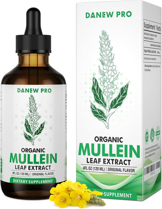 Organic DANEW Pro Mullein Leaf Extract - 4oz Bottle