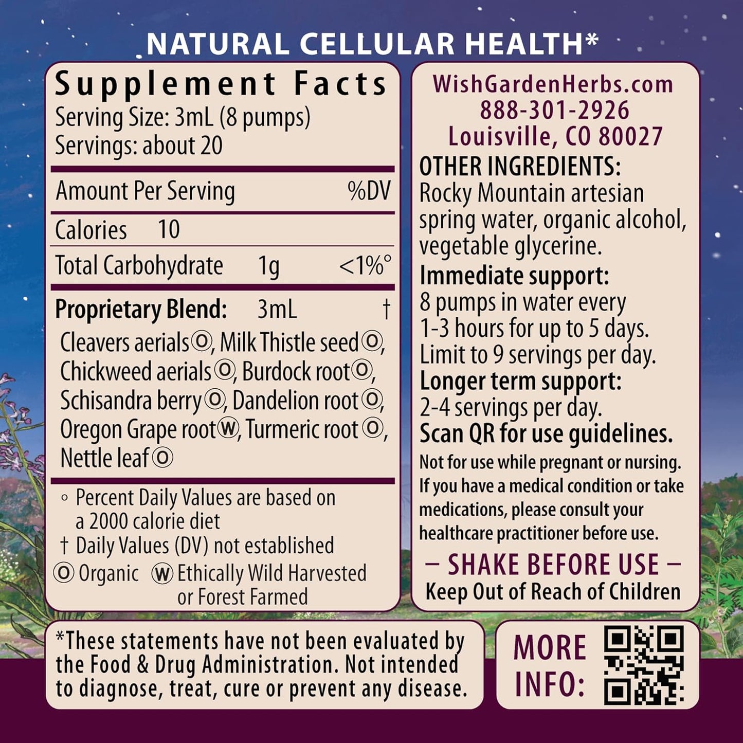 Organic Deep Cleanse Herbal Supplement with Milk Thistle & Burdock Root for Organ Health - 2oz