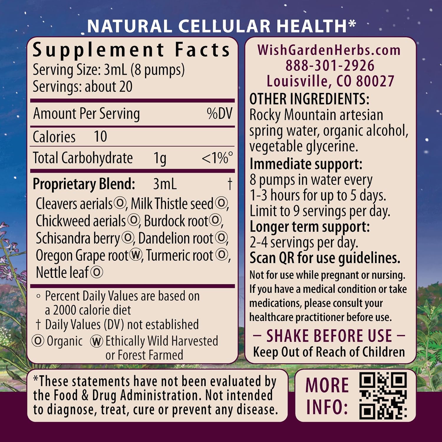 Organic Deep Cleanse Herbal Supplement with Milk Thistle & Burdock Root for Organ Health - 2oz