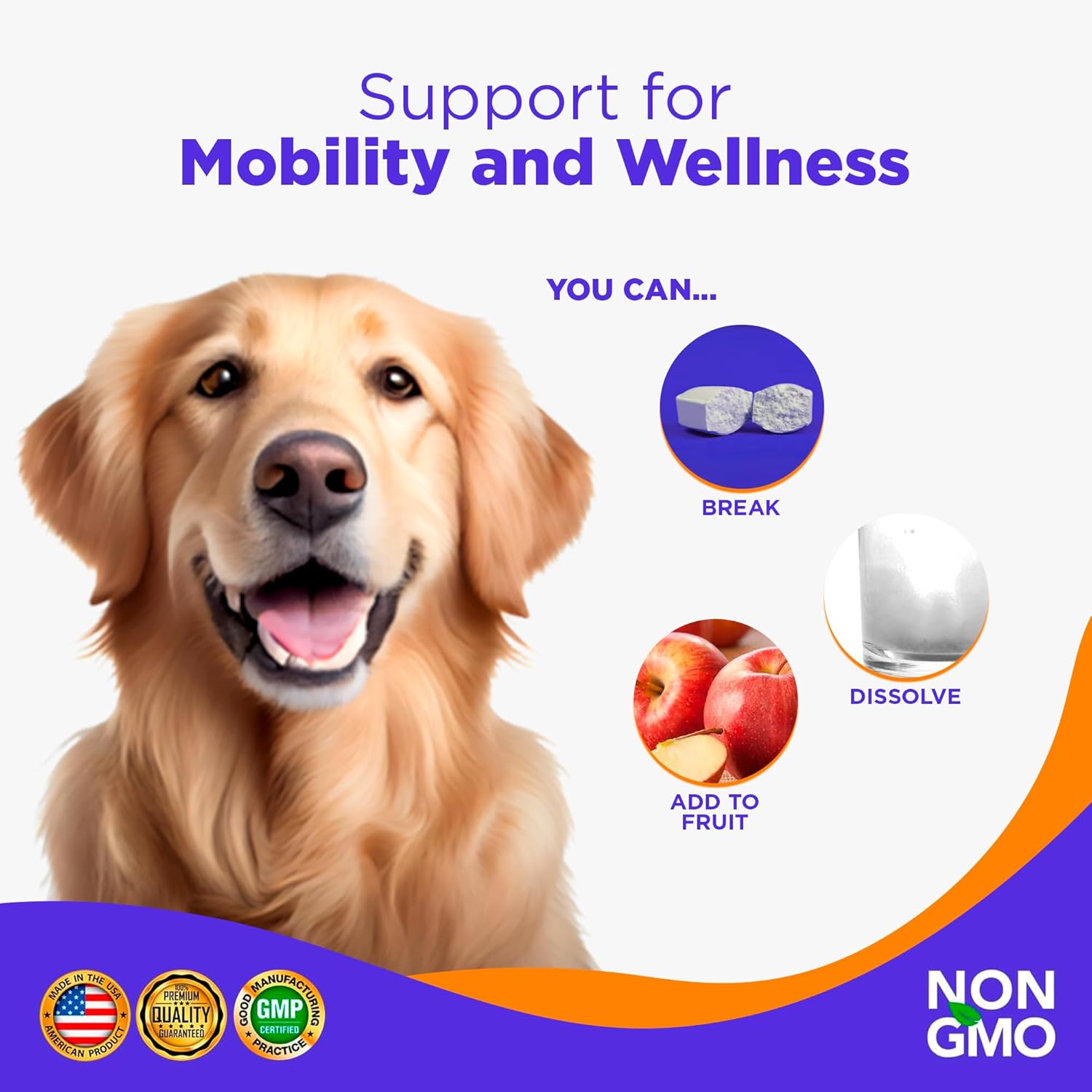 Organic Dog UTI Incontinence Supplement with Cranberry & Antioxidants - Bladder Control for Dogs - 120 Tablets, USA Made