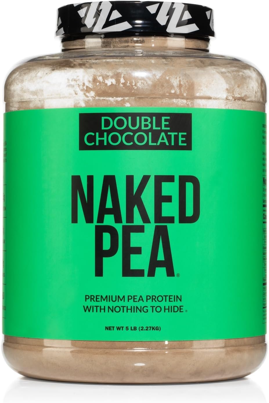 Organic Double Chocolate Pea Protein Powder - US & Canadian Farms, GMO-Free, Soy-Free, Gluten-Free, Muscle Growth and Recovery - 53 Servings