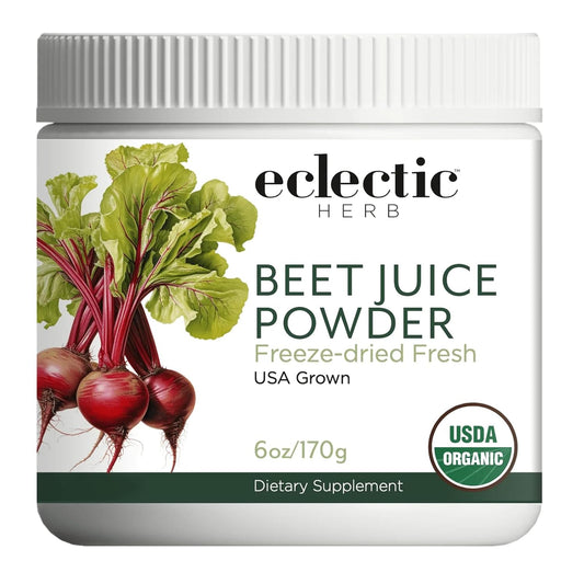 Organic Eclectic Herb Beet Juice Powder - 170g, Natural Energy Boost & Antioxidant Support
