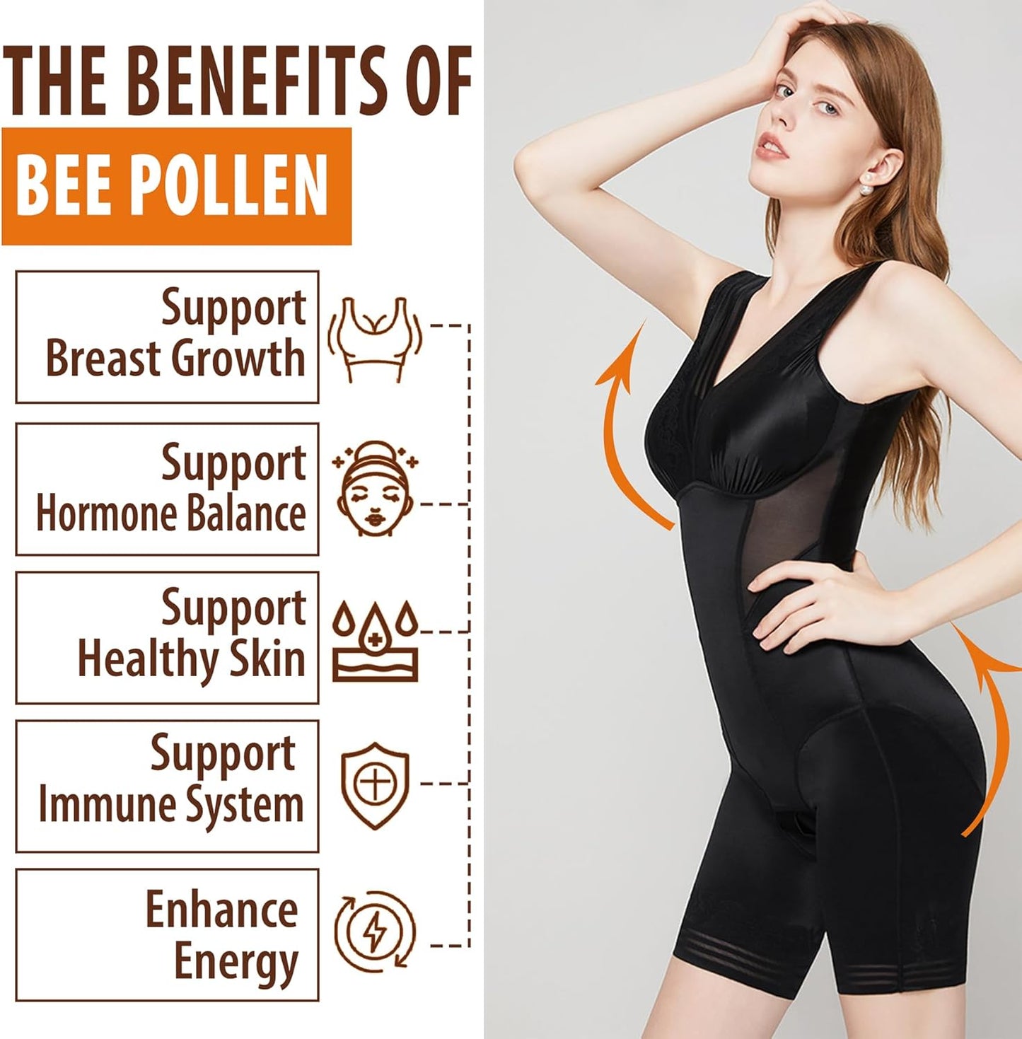 Organic envycure Bee Pollen Gummies with Propolis and Royal Jelly - Vitamin B-Rich, Antioxidant-Packed Supplement (1 Pack)