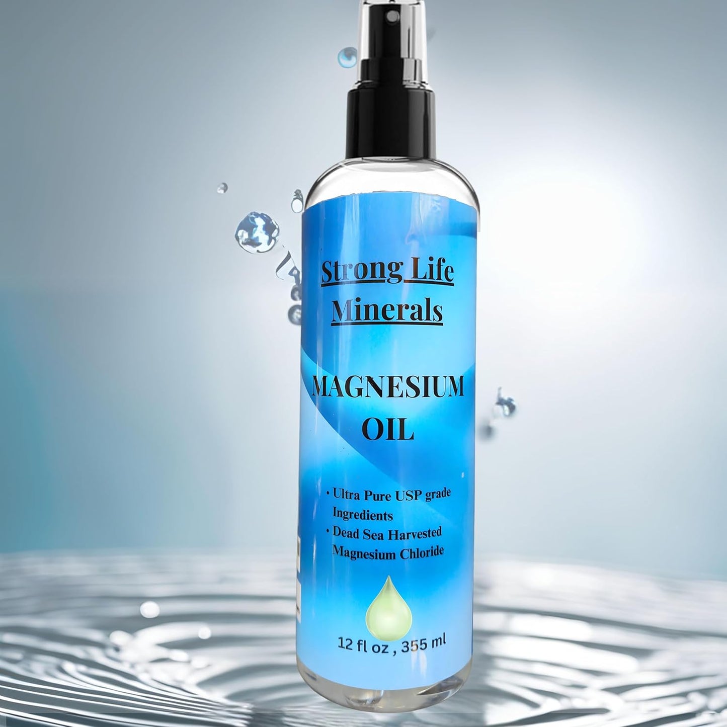 Organic Extra Strength Magnesium Body Spray Made in USA - Compare to Seven Minerals and Ancient Minerals - Life-Changing Power of Magnesium