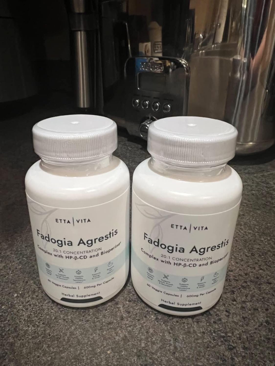 Organic Fadogia Agrestis 600mg Supplement for Natural Test Support - Athlete Approved & Enhanced Absorption - Promotes Muscle Growth, Recovery, Energy, Stamina, and Mood - 60ct